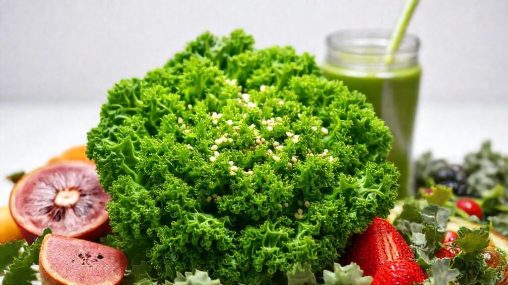 El kale fresco impulsa un estilo saludable