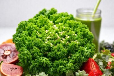 El kale fresco impulsa un estilo saludable