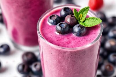 Batido de arándanos: salud y frescura