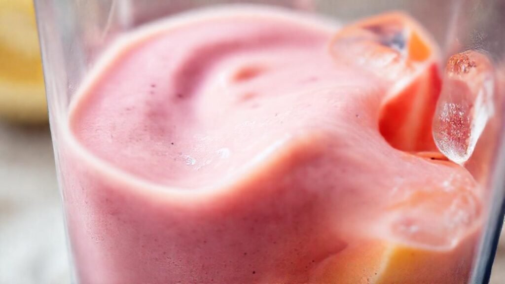 Batido cremoso y colorido