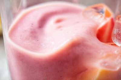 Batido cremoso y colorido