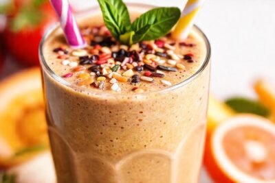 Batido vibrante y saludable