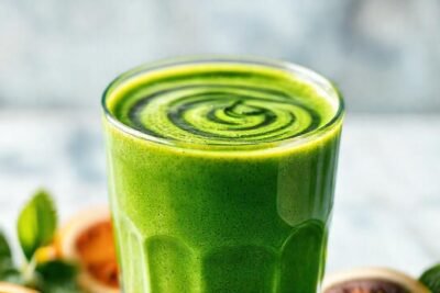 Espirulina verde irradia vitalidad saludable