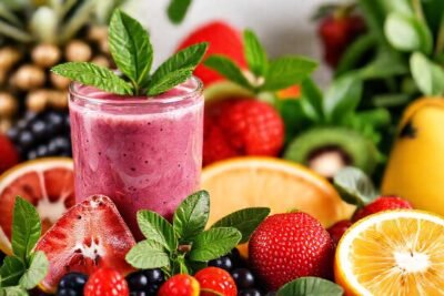 Batido saludable y vibrante