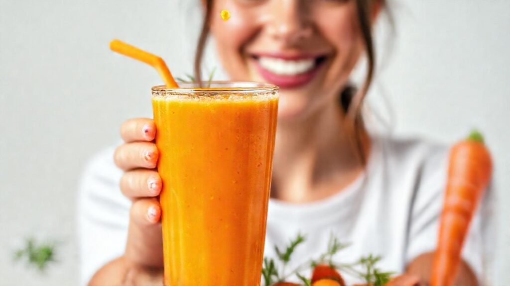 Batido naranja vibrante