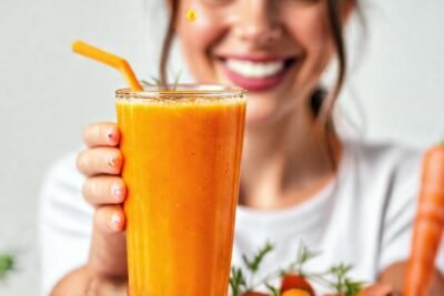 Batido naranja vibrante