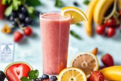 Batido saludable y vibrante