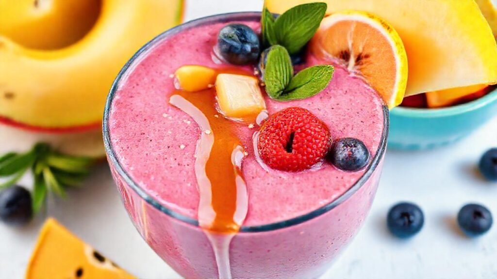 Batido colorido y saludable