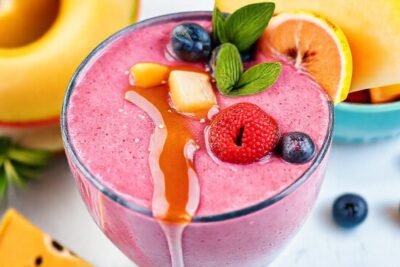 Batido colorido y saludable