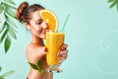 Smoothie saludable para belleza y energía