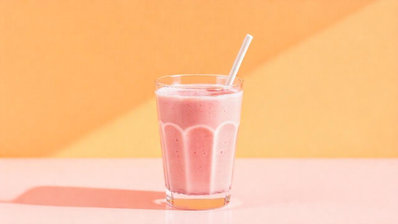 Un batido cremoso y vibrante, sencillo