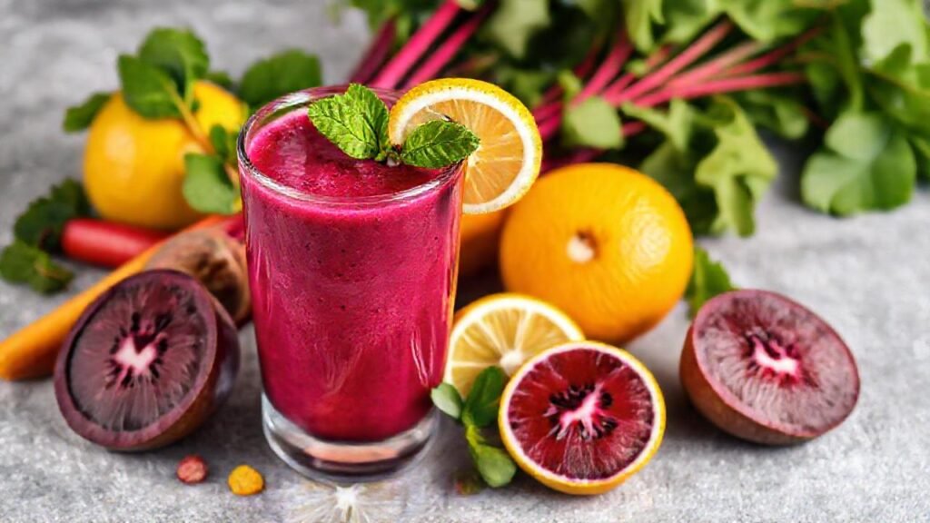 Batido de remolacha vibrante y saludable