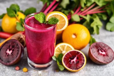 Batido de remolacha vibrante y saludable