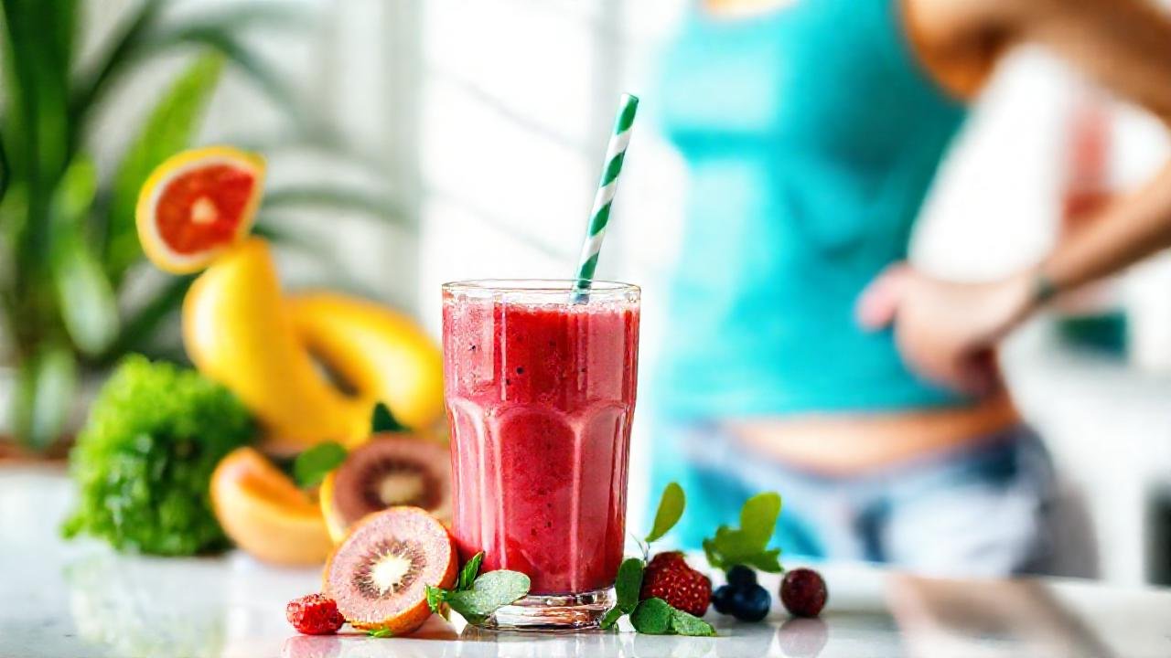 Batido saludable ilumina y energiza