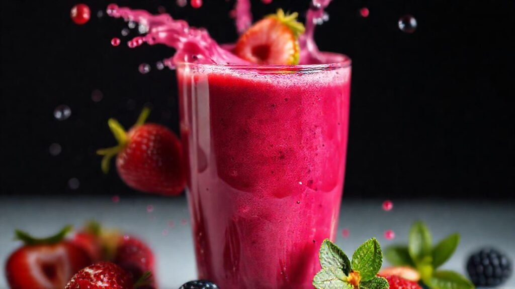 Batido de frutos rojos