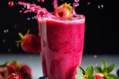 Batido de frutos rojos