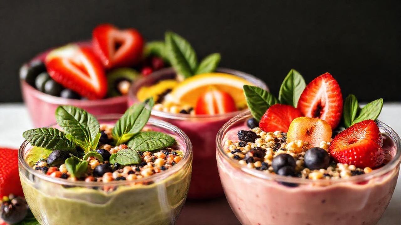 Batidos vibrantes, saludables y modernos