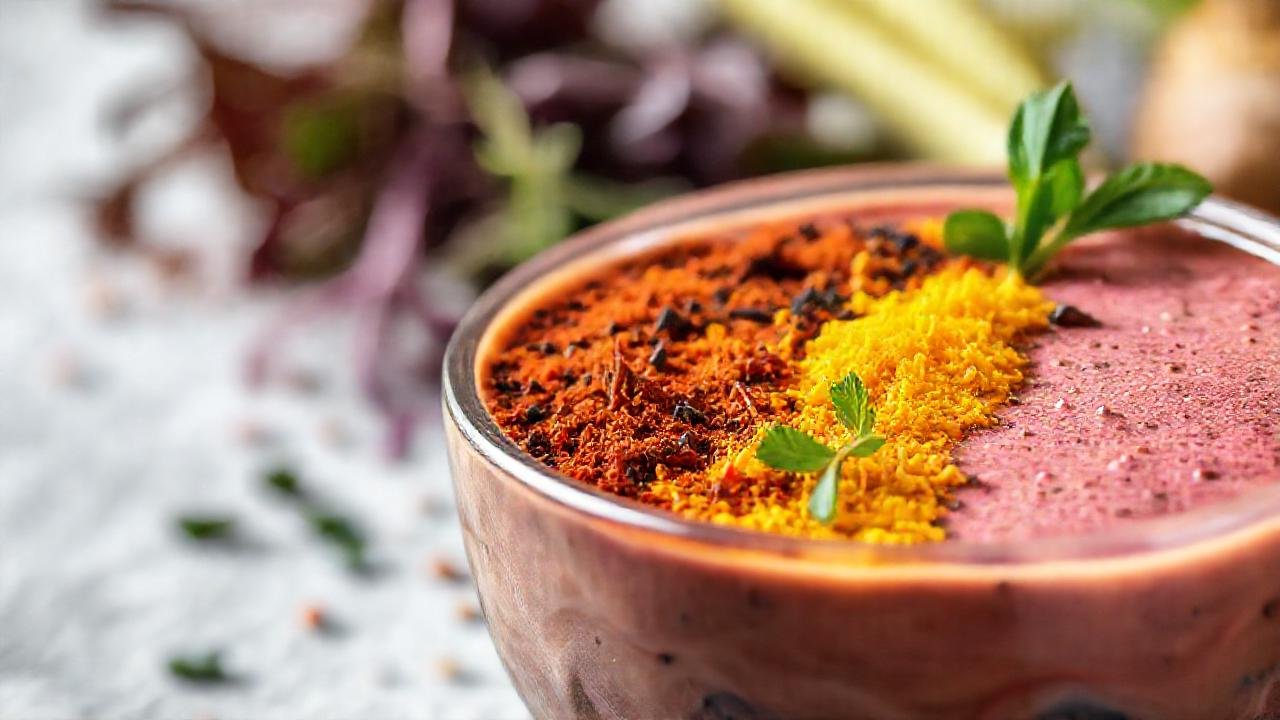 Un smoothie bowl vibrante y saludable