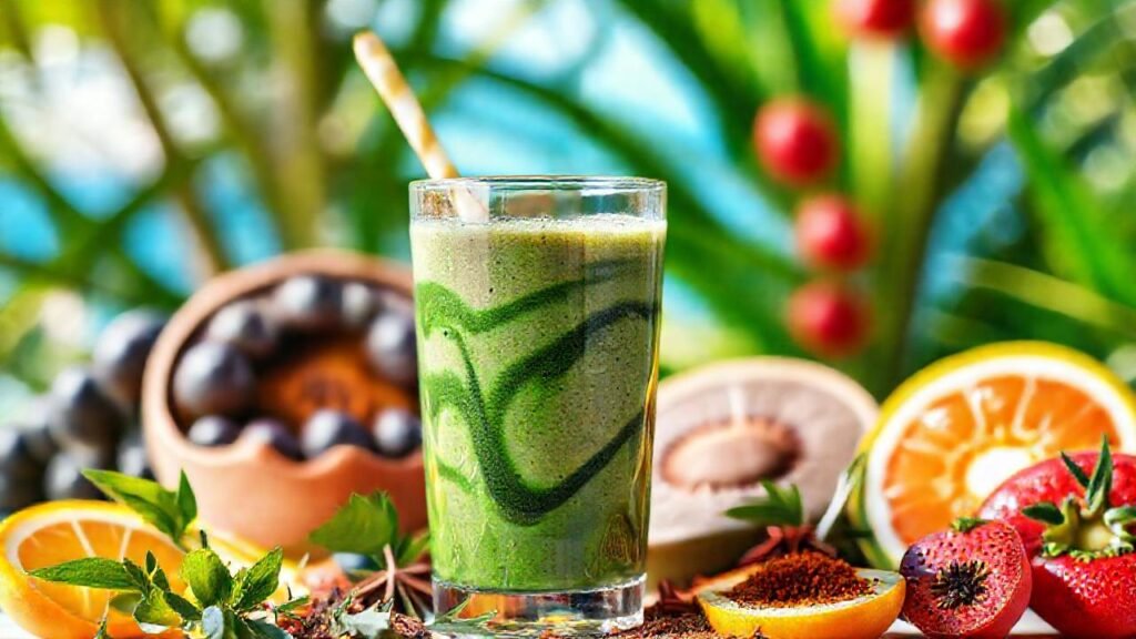 Batido vibrante y saludable