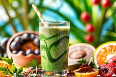 Batido vibrante y saludable