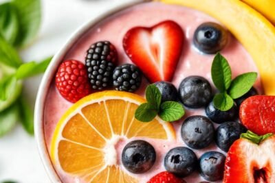 Batido vibrante y saludable