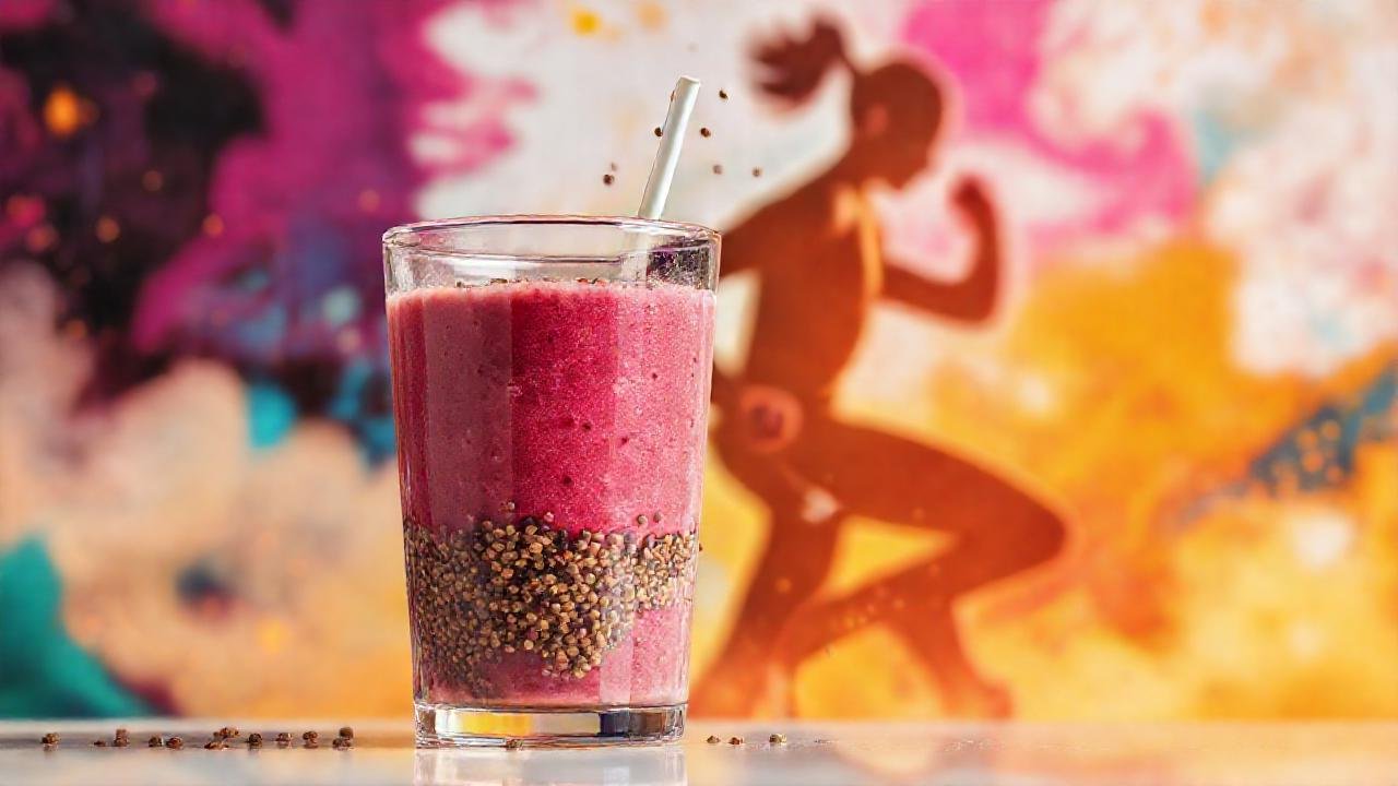Batido saludable: energía y fitness vibrantes