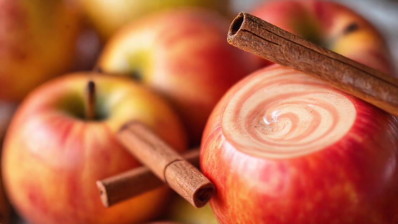 Manzanas especiadas crean un smoothie delicioso