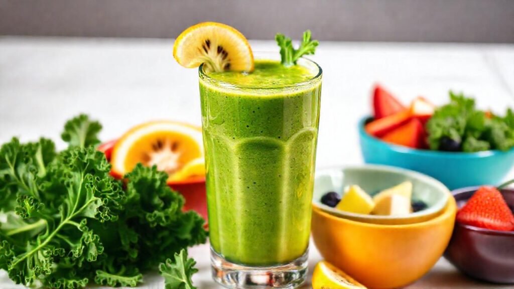 Batido verde vibrante