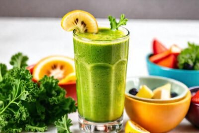 Batido verde vibrante