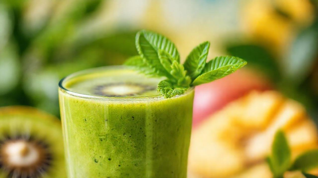 Batido tropical vibrante y refrescante