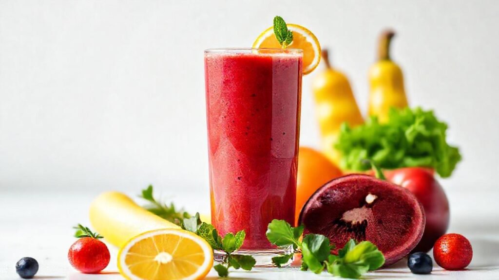 Batido saludable y colorido