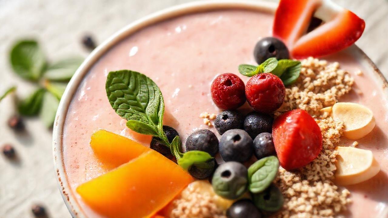 Un batido nutritivo y visualmente atractivo