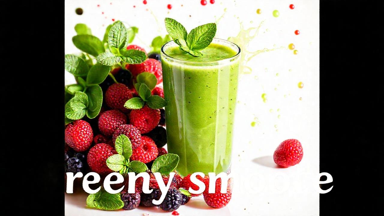 Un batido verde fresco y vibrante