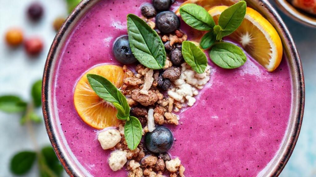 Batido colorido: salud y bienestar