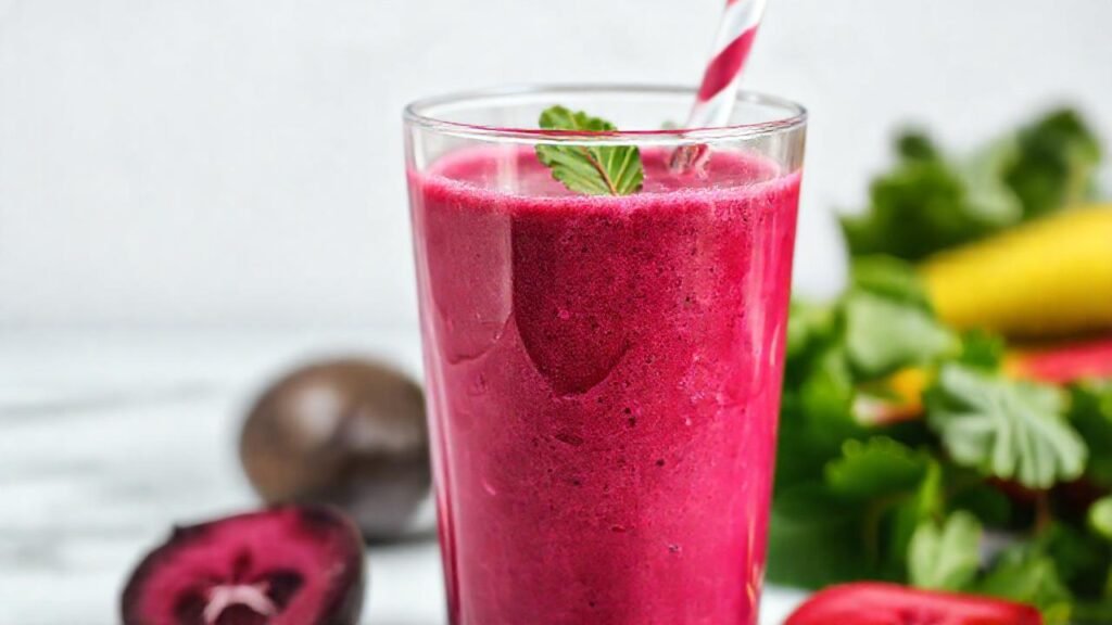 Batido de remolacha vibrante