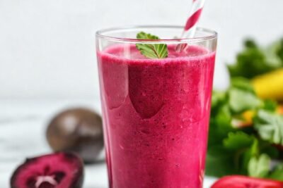 Batido de remolacha vibrante