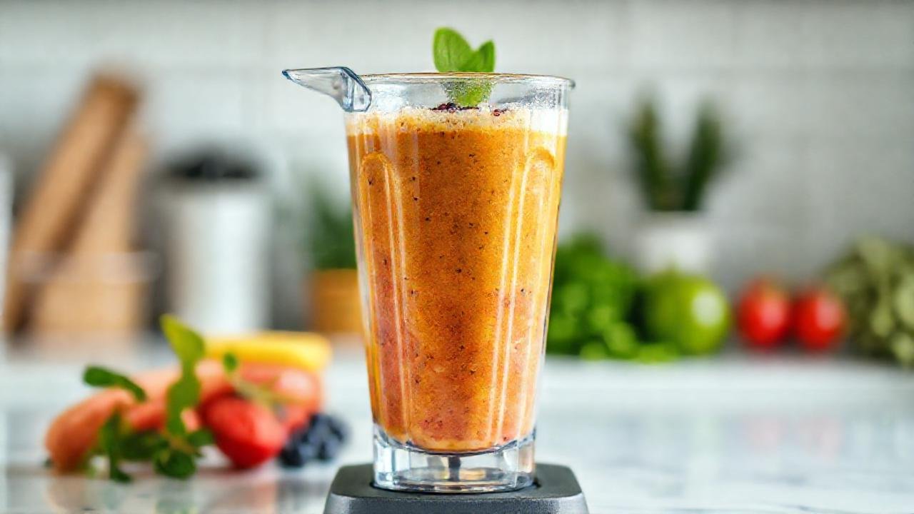 Batido vibrante y perfecto, visualmente impactante