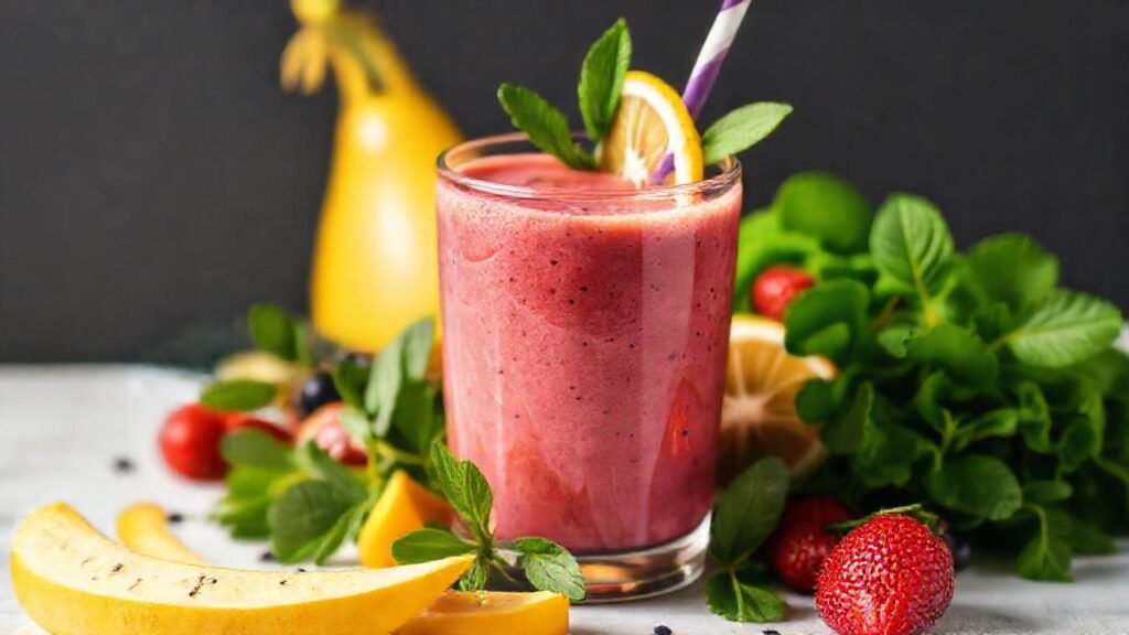 Batido vibrante y saludable