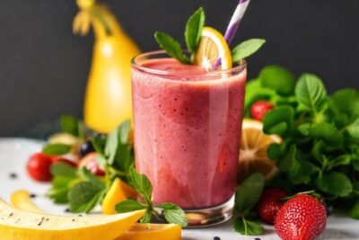 Batido vibrante y saludable