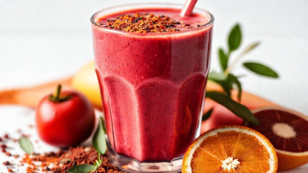 Batido vibrante y saludable resalta la belleza