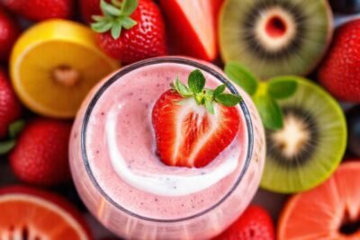 Batido de fresa: saludable