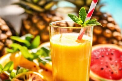 Batido tropical y refrescante