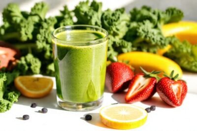 Batido de kale verde