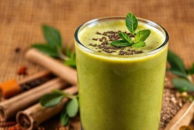 Batido vibrante y saludable