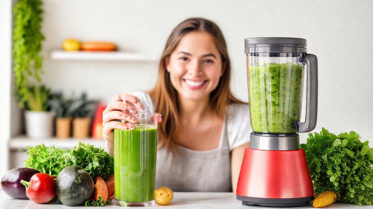 Batido verde saludable para principiantes felices