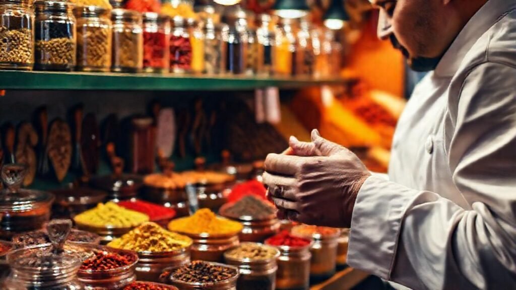 El puesto de especias ofrece sabores intensos