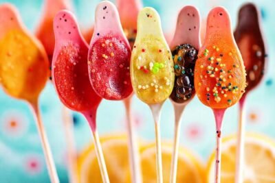 Batidos coloridos y creativos