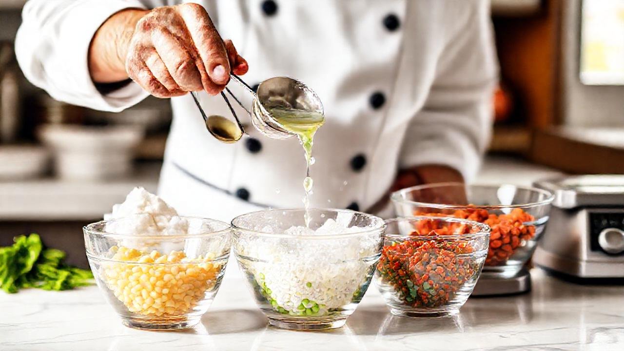 Cocina precisa: ingredientes y texturas atractivas