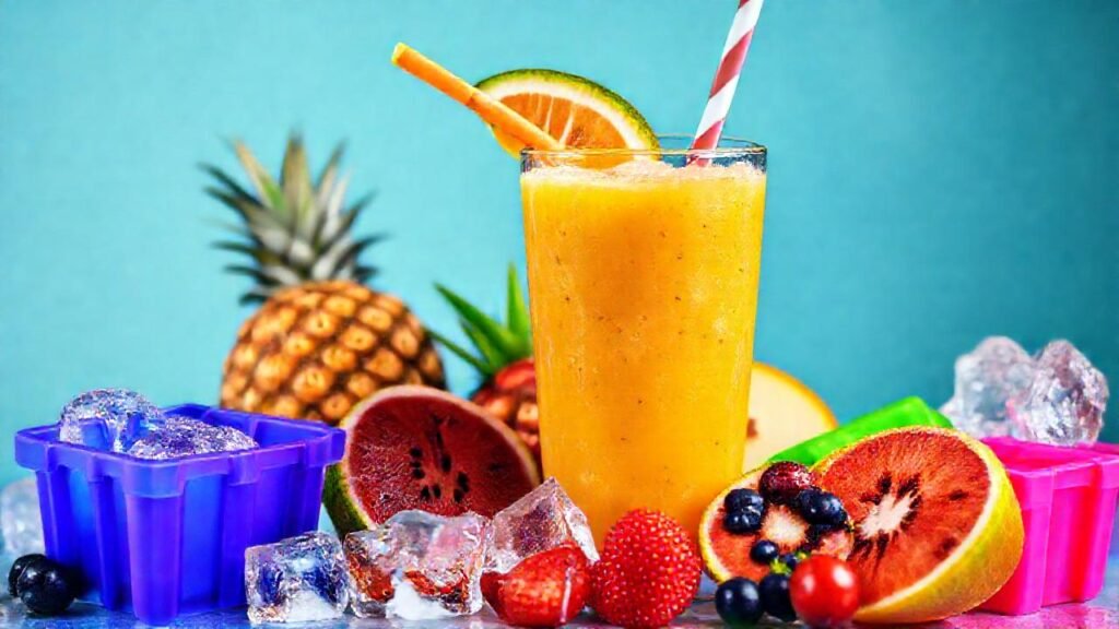 Batido tropical vibrante y delicioso