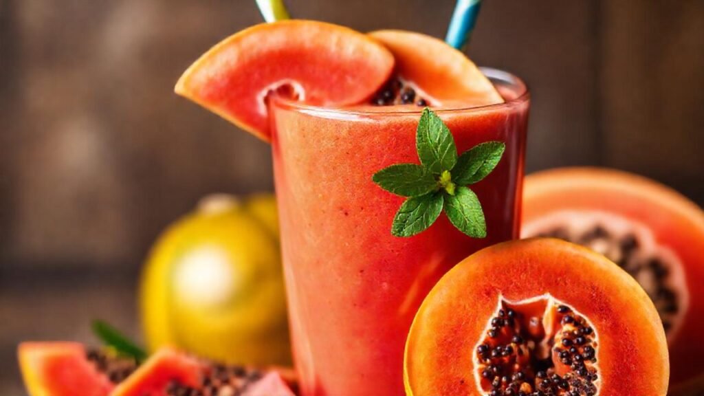 Batido tropical apetitoso